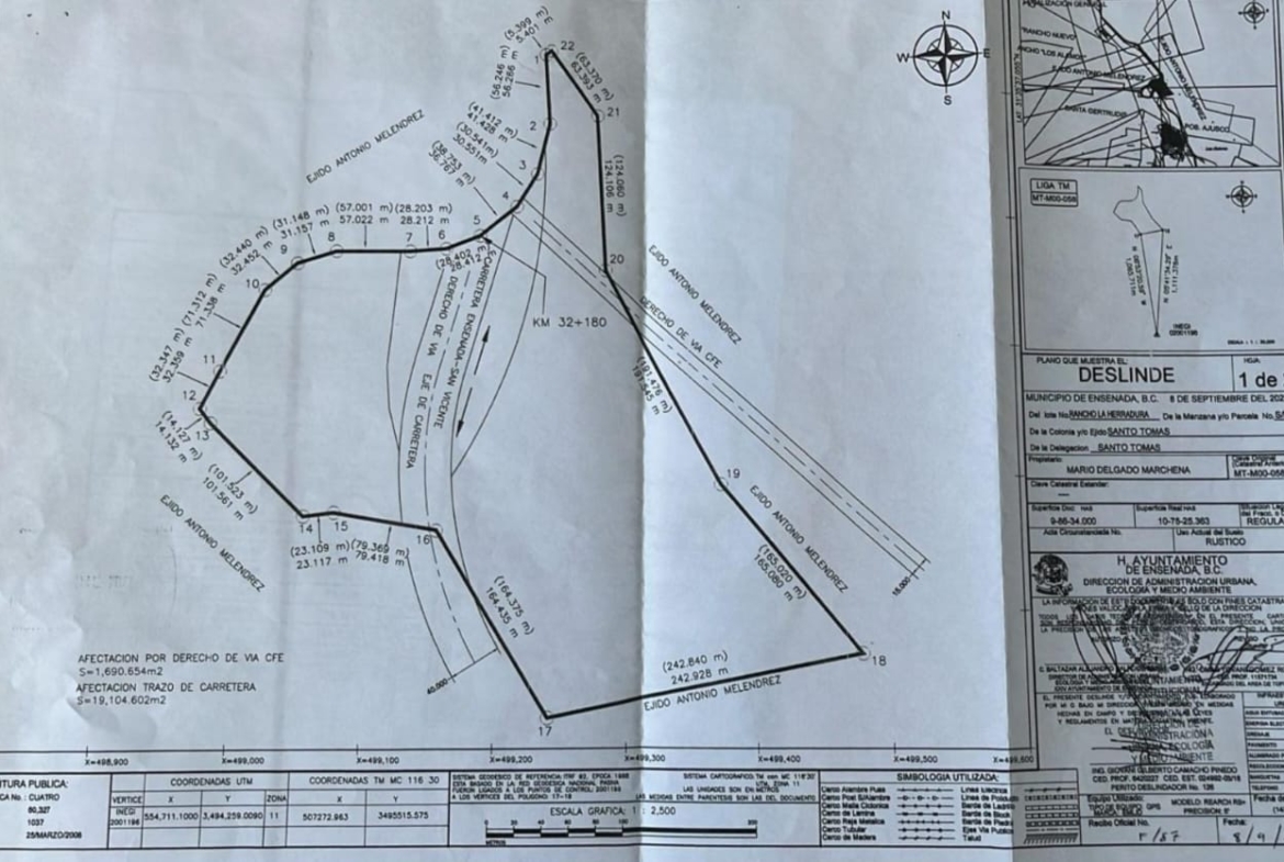TERRENO (HECTÁREAS) EN VENTA “SANTO TOMAS, BAJA CALIFORNIA”