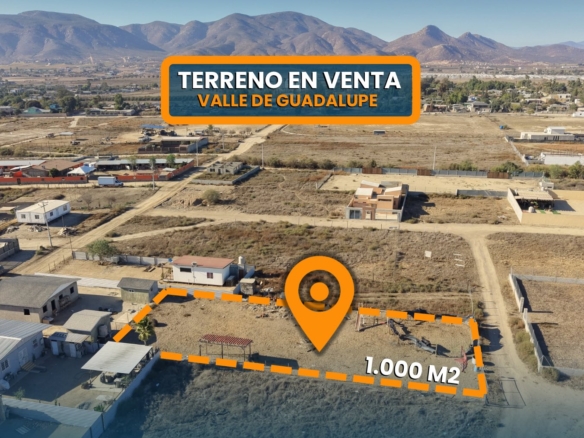 TERRENO DE 1.000 M2 EN EL PORVENIR